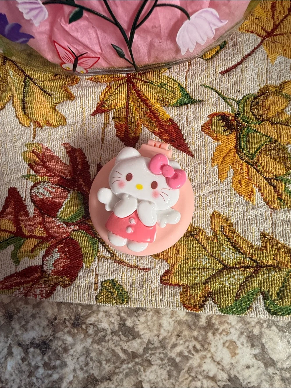 Hello Kitty Pink My Melody Kids Hair brush with a bow
